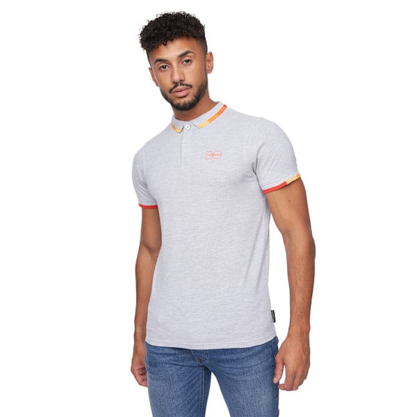 Crosshatch Chemfort Poloskjorta L Gråmelerad Grey Marl L