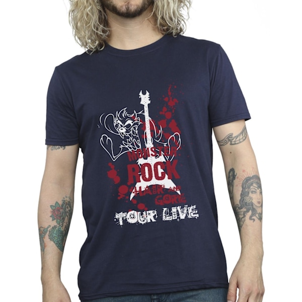 Looney Tunes Herr Taz Monster Rock T-shirt 4XL Marinblå Navy Blue 4XL