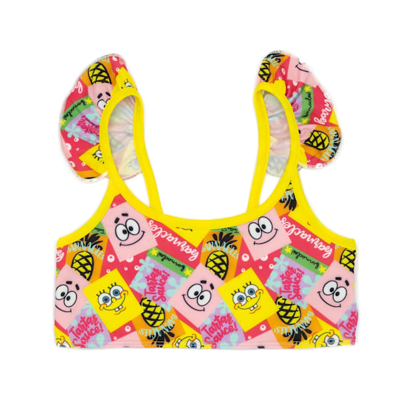SpongeBob SquarePants Tjejers Ansikten Bikini 8-10 År Gul/Rosa Yellow/Pink 8-10 Years