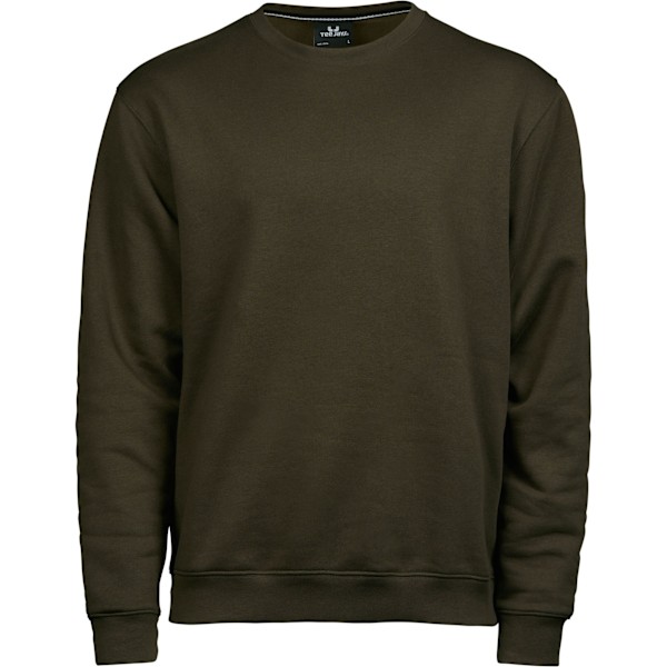 Tee Jays Herr Sweatshirt i Mörkgrön, Storlek S Dark Olive S