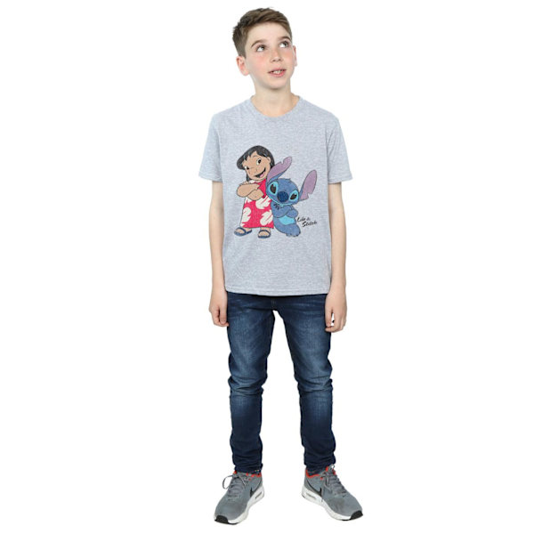 Lilo & Stitch Boys Classic T-Shirt 7-8 år Sports Grey Sports Grey 7-8 Years
