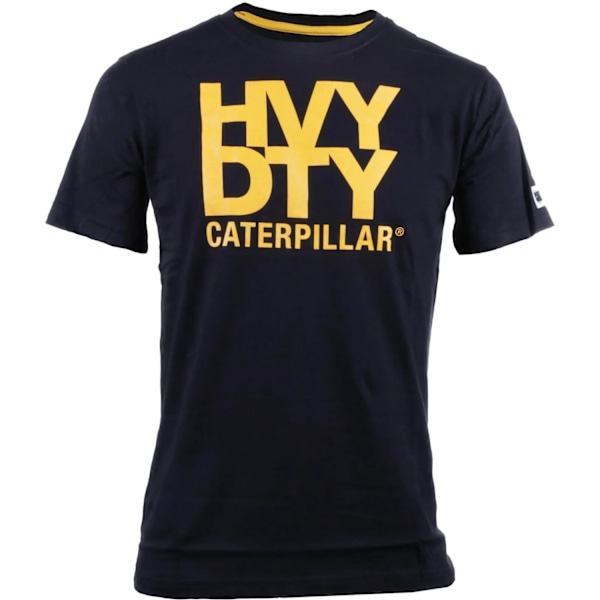 Caterpillar Herr Trademark Logo Heavy Duty T-Shirt M Svart Black M