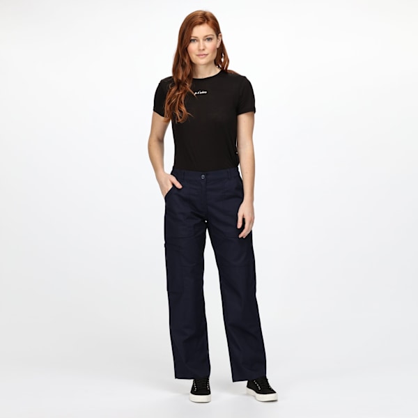 Regatta Professional Dam/Dam Nya Action Vattenavvisande Byxor Navy 12 Long