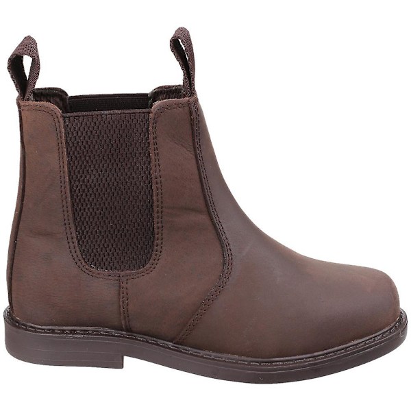 Amblers Barn/Barn Pull On Läder Ankel Boots 1 UK Brun Brown 1 UK