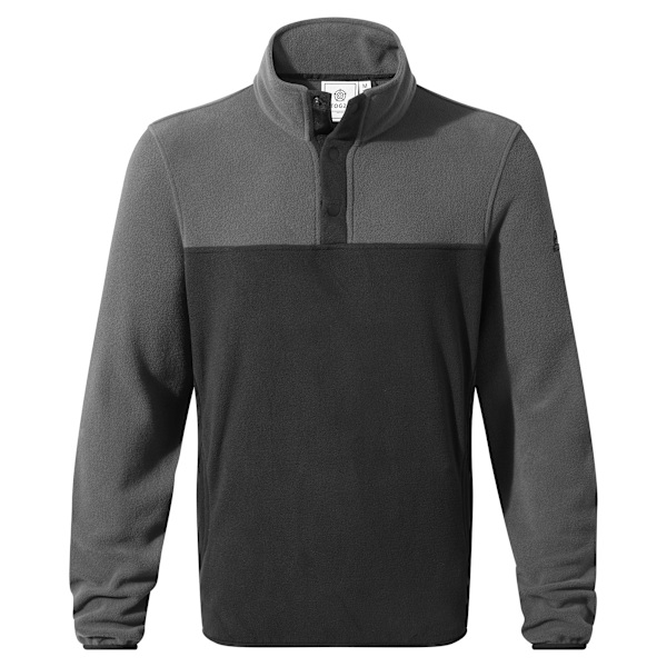 TOG24 Herr Farlow Fleece-tröja med knappar framtill 4XL Svart Black 4XL