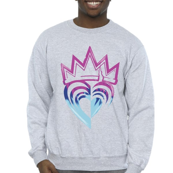 Disney Herr Descendants Rosa Krona Sweatshirt S Sports Grå Sports Grey S