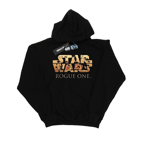 Star Wars Rogue One Logo Scen Hoodie 3XL Svart Black 3XL