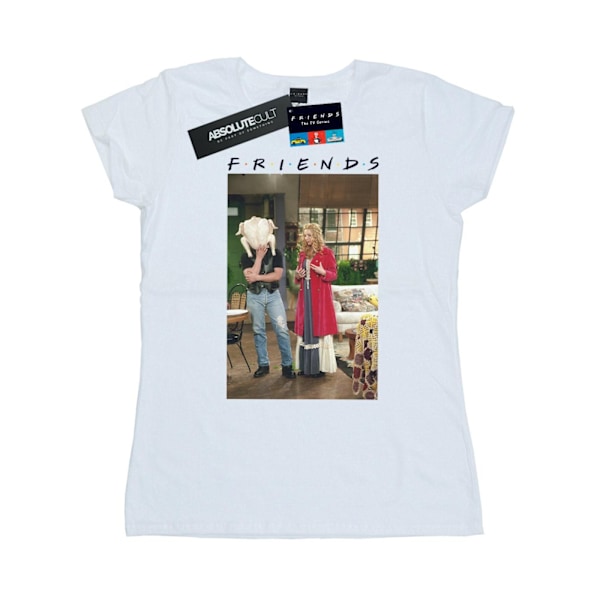 Friends Dam/Damer Joey Turki Bomull T-shirt M Vit White M