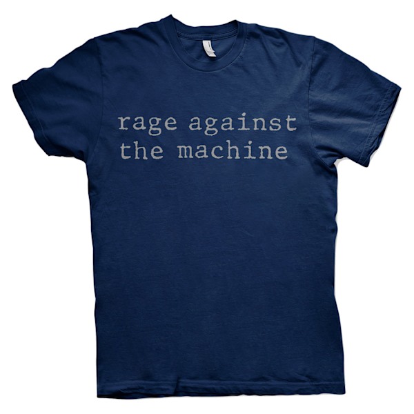 Rage Against the Machine Unisex Vuxen Logo Bomull T-shirt XL Na Navy Blue XL