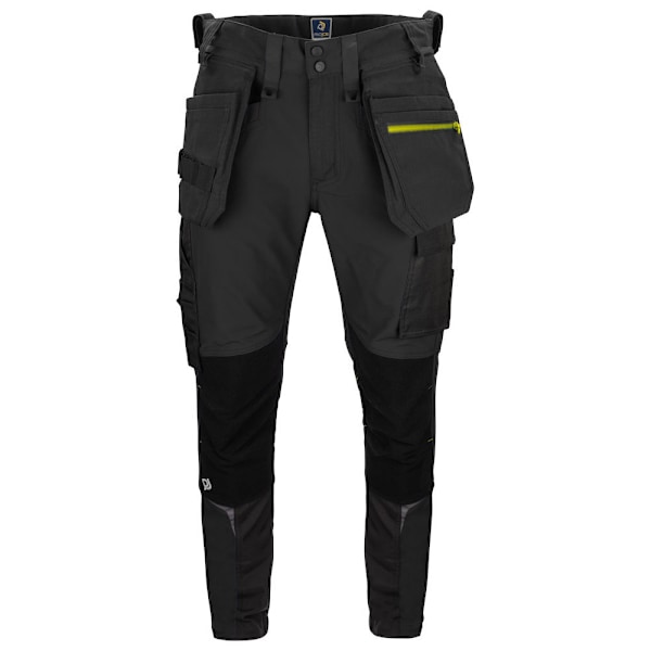 Projob herr stretchbyxor 38S svart Black 38S