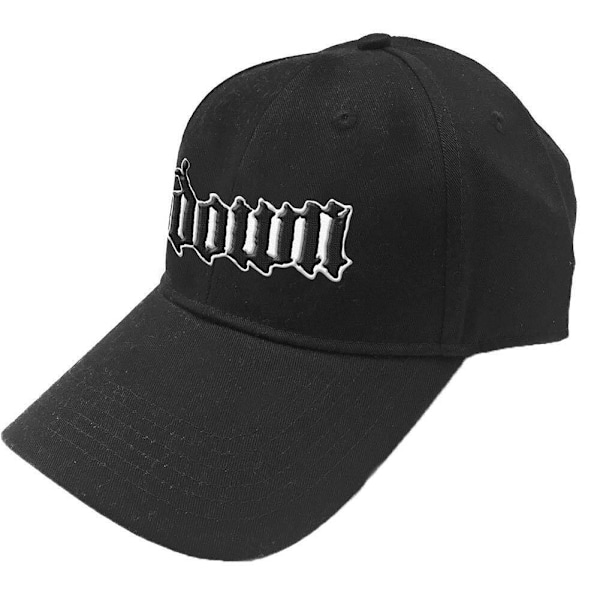 Down Unisex Vuxen Logotyp Baseballkeps One Size Svart/Vit Black/White One Size