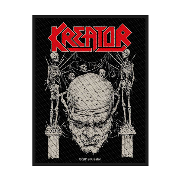 Kreator Skull & Skeletons Patch One Size Svart/Röd/Vit Black/Red/White One Size