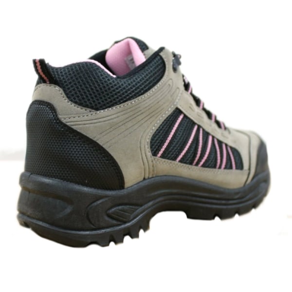 Dek Dam/Dam Grassmere Ankel Trek & Trail Boots med snörning 4 Grey/Pink 4 UK
