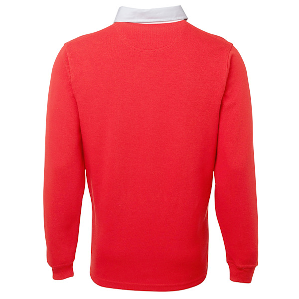 Front Row Herr Premium Långärmad Rugbytröja/Topp XS Röd Red XS