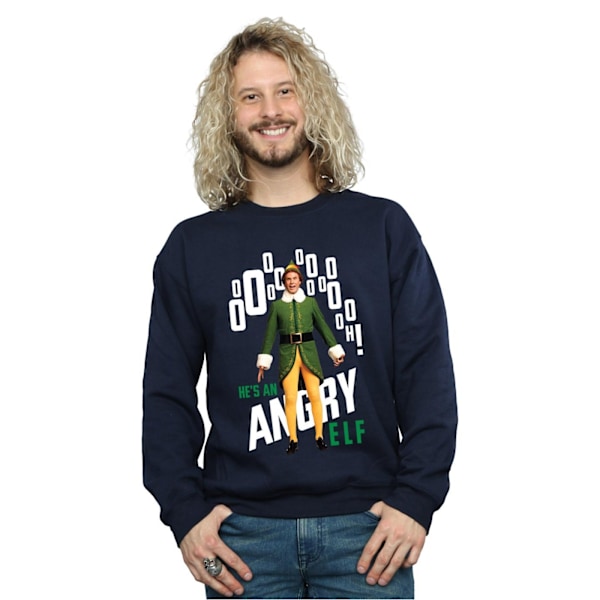 Elf Herr Angry Elf Sweatshirt S Marinblå Navy Blue S