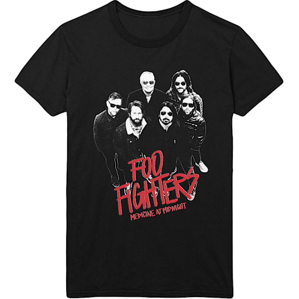 Foo Fighters Unisex Adult Medicine At Midnight Photograph T-shirt Black S