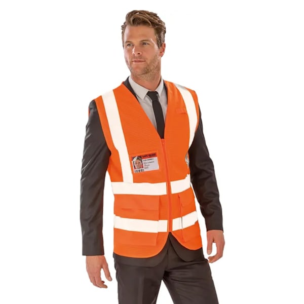 SAFE-GUARD av Result Unisex Säkerhetsväst M Fluorescerande Orange Fluorescent Orange M