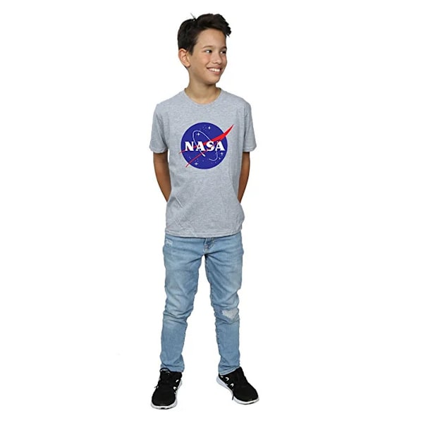 NASA Boys Insignia Logo T-Shirt 5-6 år Sports Grey Sports Grey 5-6 Years