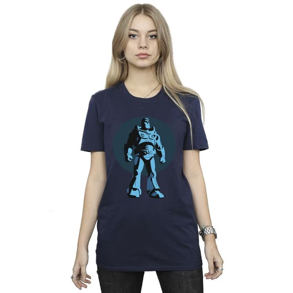 Disney Dam Lightyear Buzz Standing Circle Bomulls-Boyfriend Navy Blue 3XL