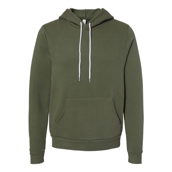 Canvas Unisex Pullover Hood Sweatshirt / Hoodie M Military Gr Military Green M