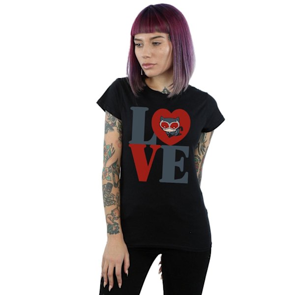 DC Comics Dam/Kvinnor Chibi Catwoman Love Bomull T-shirt L Svart Black L