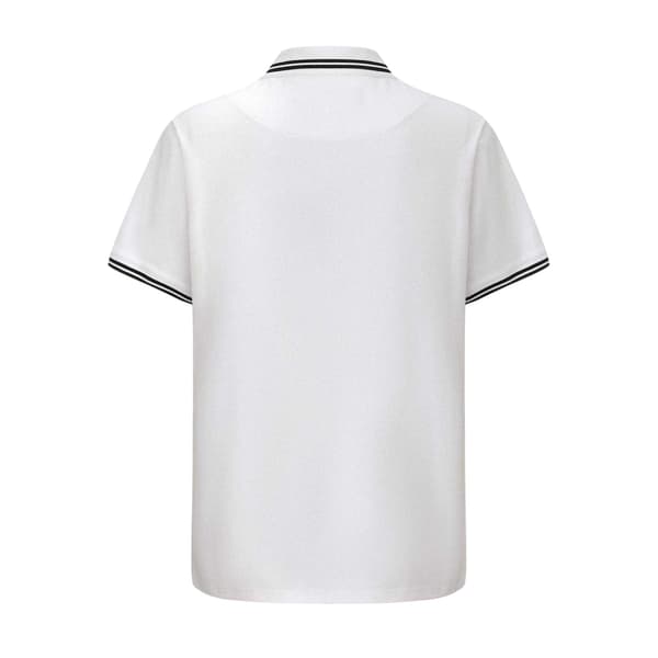 Pretty Green Herr Pikétröja med kant S Vit White S