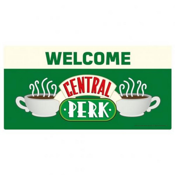 Friends Metal Central Perk Plaque One Size Grön/Vit Green/White One Size