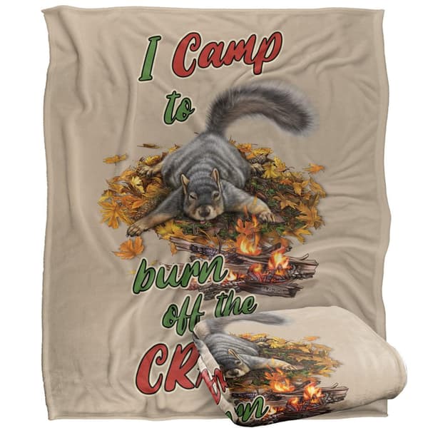 JQ Licensing James Piazza Crazy For Camping Silky Squirrel Supe Multicoloured One Size