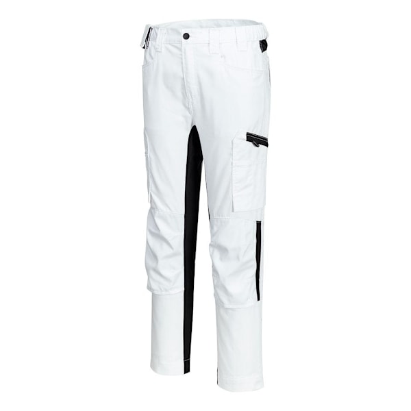 Portwest WX2 Eco Stretch Arbetsbyxor för män 41R Vit White 41R