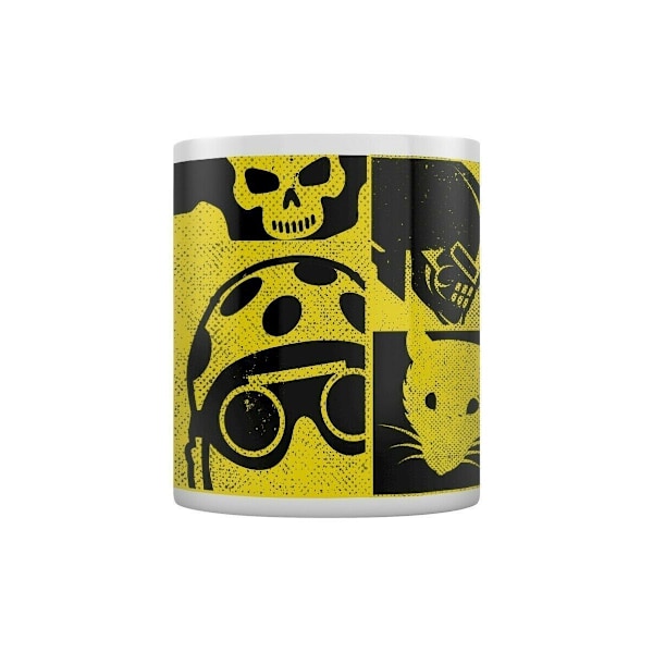 Suicide Squad Varningsmugg En Storlek Vit/Gul/Svart White/Yellow/Black One Size