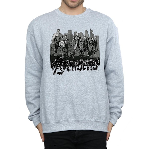 Marvel Mens Avengers Mono Team Art Sweatshirt 3XL Sports Grey Sports Grey 3XL