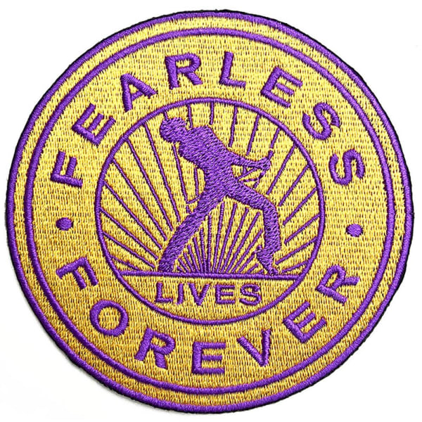 Queen Fearless Standard Iron On Patch One Size Gul/Lila Yellow/Purple One Size