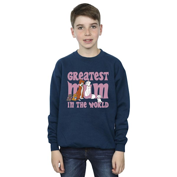 Disney Boys The Aristocats Greatest Mum Sweatshirt 3-4 år Marinblå Navy Blue 3-4 Years