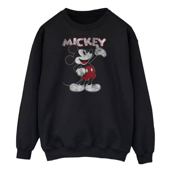 Disney Herr presenterar Musse Pigg Sweatshirt L Svart Black L