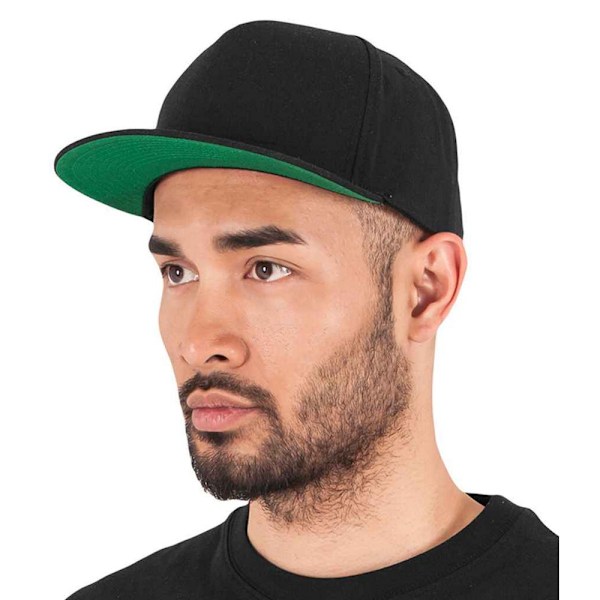 Flexfit Unisex Adult Classic 5 Panel Snapback Cap One Size Blac Black One Size