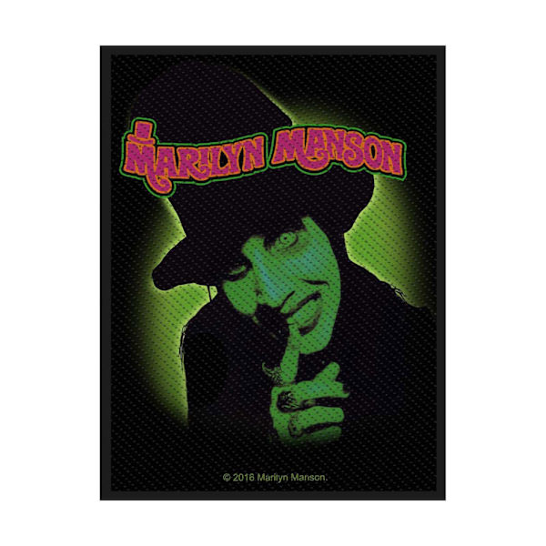 Marilyn Manson Smells Like Children Patch One Size Svart/Grön Black/Green One Size