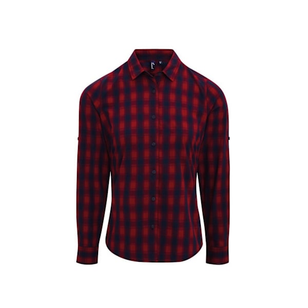 Premier Dam/Dam Mulligan Rutig Långärmad Skjorta S Röd Red/Navy S