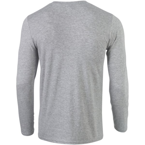 Gildan Soft Style Långärmad T-shirt L Sport Grey (RS) för män Sport Grey (RS) L