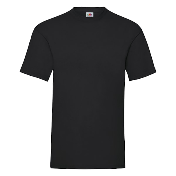 Fruit Of The Loom Mens Valueweight Kortärmad T-shirt 2XL Svart Black 2XL