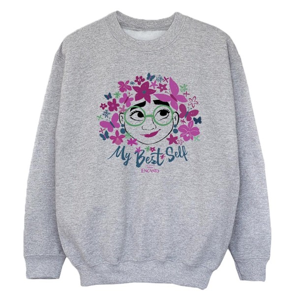 Disney Girls Encanto My Best Self Sweatshirt 12-13 År Sport Sports Grey 12-13 Years