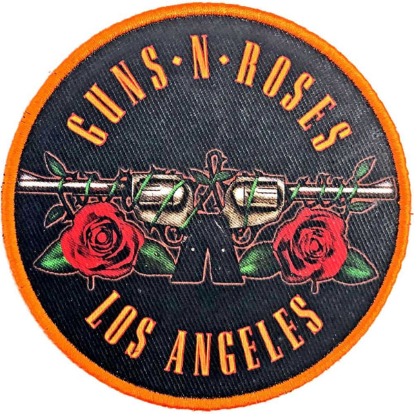 Guns N Roses Los Angeles Iron On Patch One Size Svart/Orange/Re Black/Orange/Red One Size