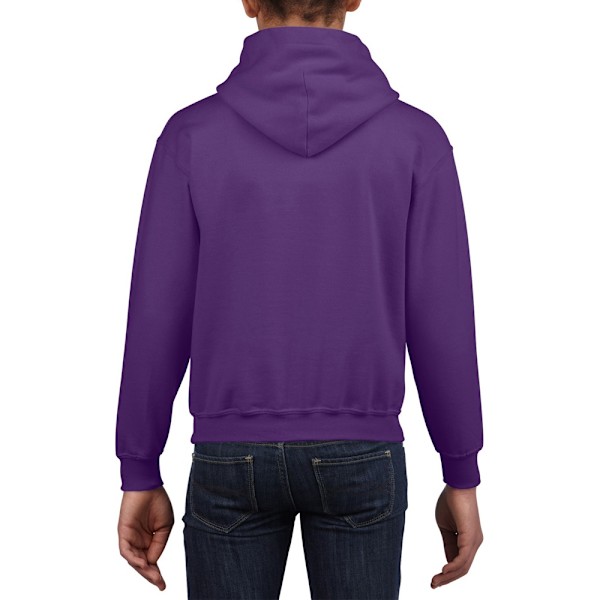 Gildan Heavy Blend Unisex Barn Hoodie / Huva Purple S