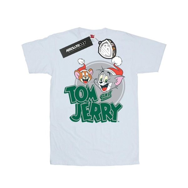 Tom And Jerry Dam/Damer Julhälsningar Bomull Pojkvän White M