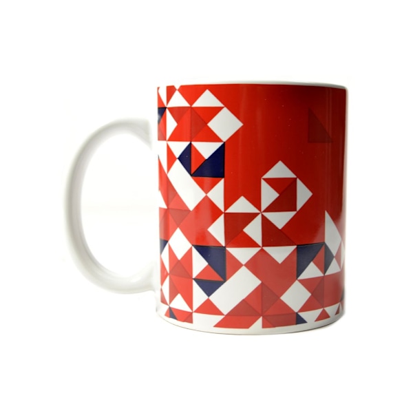 Arsenal FC Particle 325ml Mug One Size Röd/Vit Red/White One Size