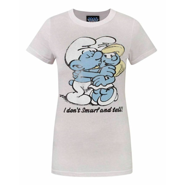 Junk Food Damkläder/Dam Smurf And Tell The Smurfs T-Shirt S Pal Pale Pink S