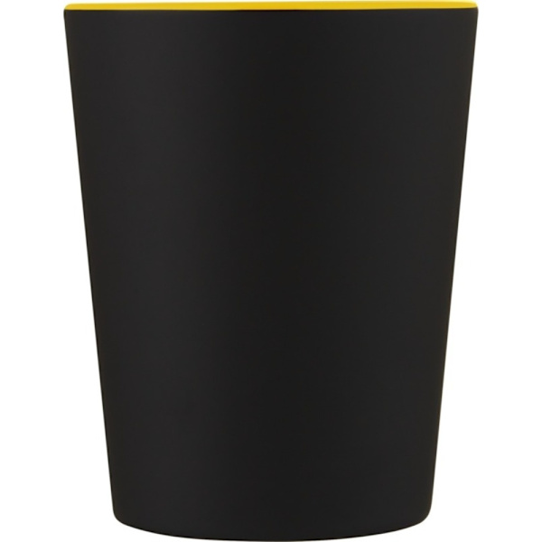 Bullet Oli Keramisk 360ml Mugg En Storlek Solid Svart/Gul Solid Black/Yellow One Size