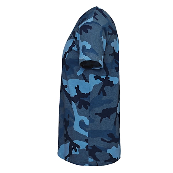 SOLS Herr Camo Kortärmad T-shirt S Blå Camo Blue Camo S