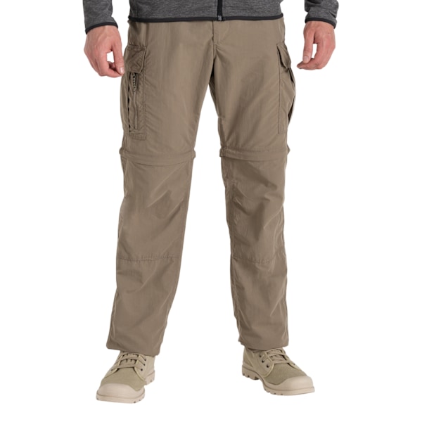 Craghoppers Herr NosiLife III Konvertibla Cargo Byxor 34R Pebble Pebble 34R
