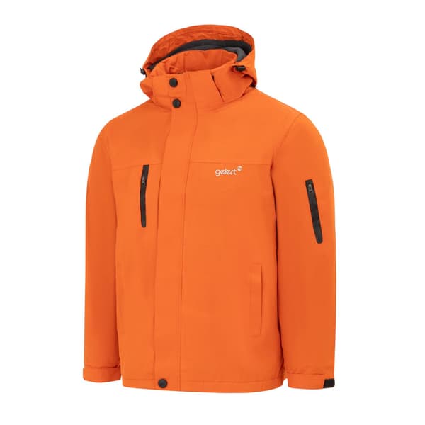 Gelert Herr Solid Hooded Regular Parka S Orange Orange S