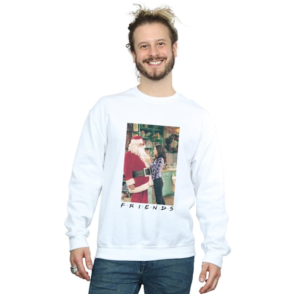 Friends Herr Chandler Claus Sweatshirt 3XL Vit White 3XL